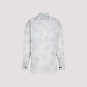 DRIES VAN NOTEN Embroidered Cotton Shirt for Men - SS25 Collection