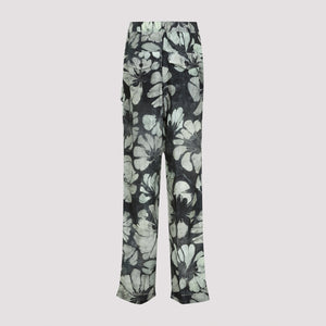 DRIES VAN NOTEN Men's Silk Pannoch Pants - SS25 Collection