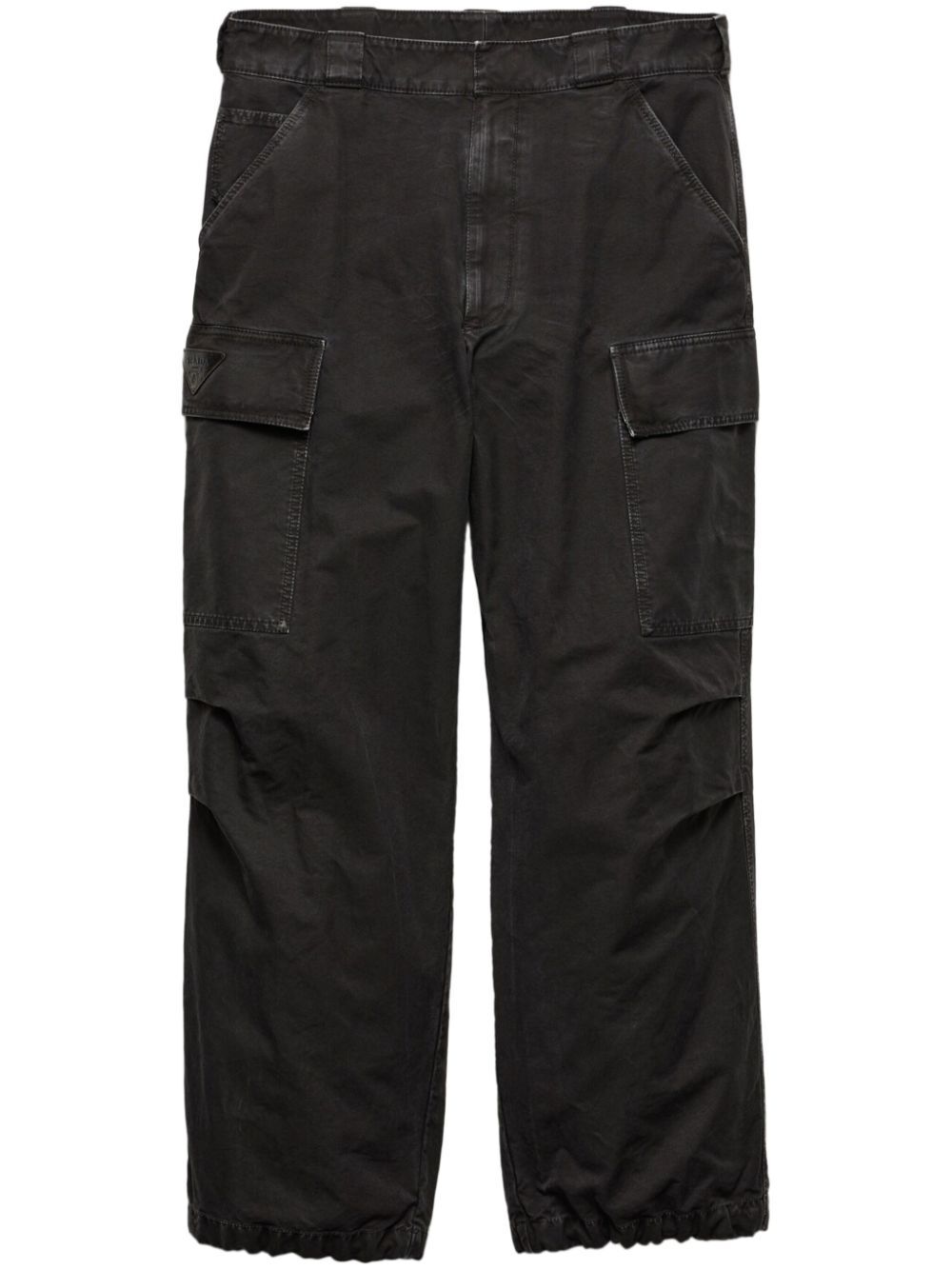 PRADA Wide Leg Cotton Trousers - SS25