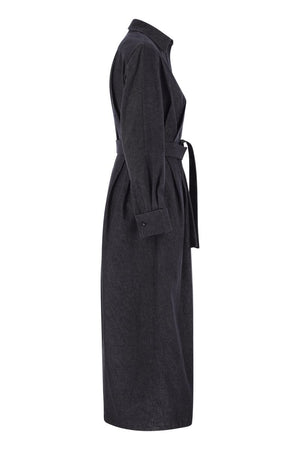 MAX MARA Denim-Effect Chemise Dress