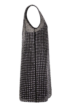 MAX MARA Mini Short Sleeve Sequin Dress