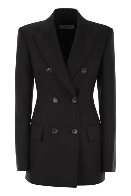 MAX MARA SPORTMAX Fitted Stretch Wool Blazer