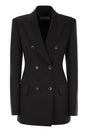 MAX MARA SPORTMAX Fitted Stretch Wool Blazer