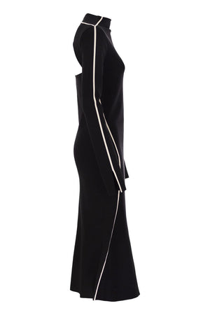 MAX MARA SPORTMAX Elegant Tight-Fitting Crepe Knit Dress