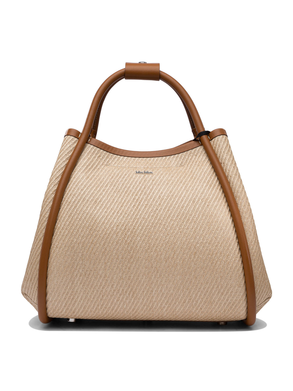 MAX MARA Mini Raffia-Effect Handbag