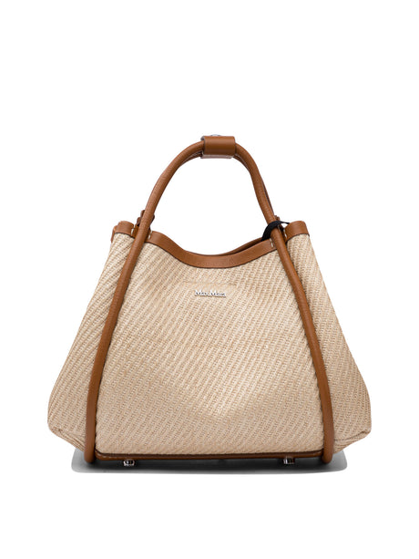 MAX MARA Mini Raffia-Effect Handbag