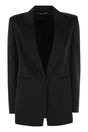 MAX MARA STUDIO Elegant Satin Single-Breasted Blazer