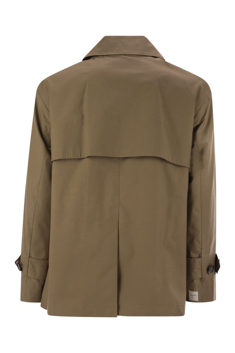 MAX MARA THE CUBE Mini Drip-Proof Twill Short Trench Jacket