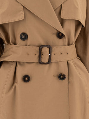 MAX MARA THE CUBE Drip Proof Cotton Trench Jacket