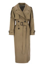 MAX MARA THE CUBE Oversized Drip-Proof Cotton Trench Jacket