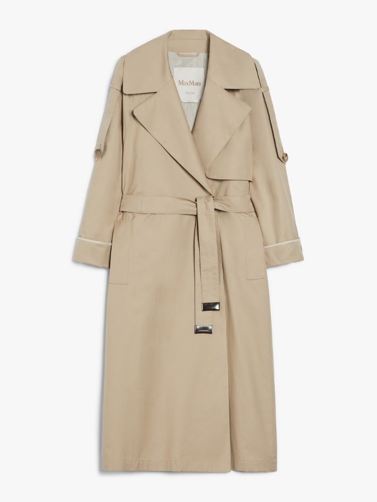 MAX MARA THE CUBE Oversized Long Trench Coat with Matching Belt