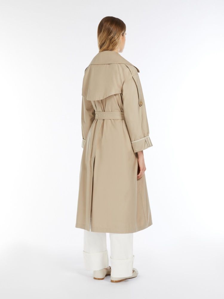 MAX MARA THE CUBE Oversized Long Trench Coat with Matching Belt