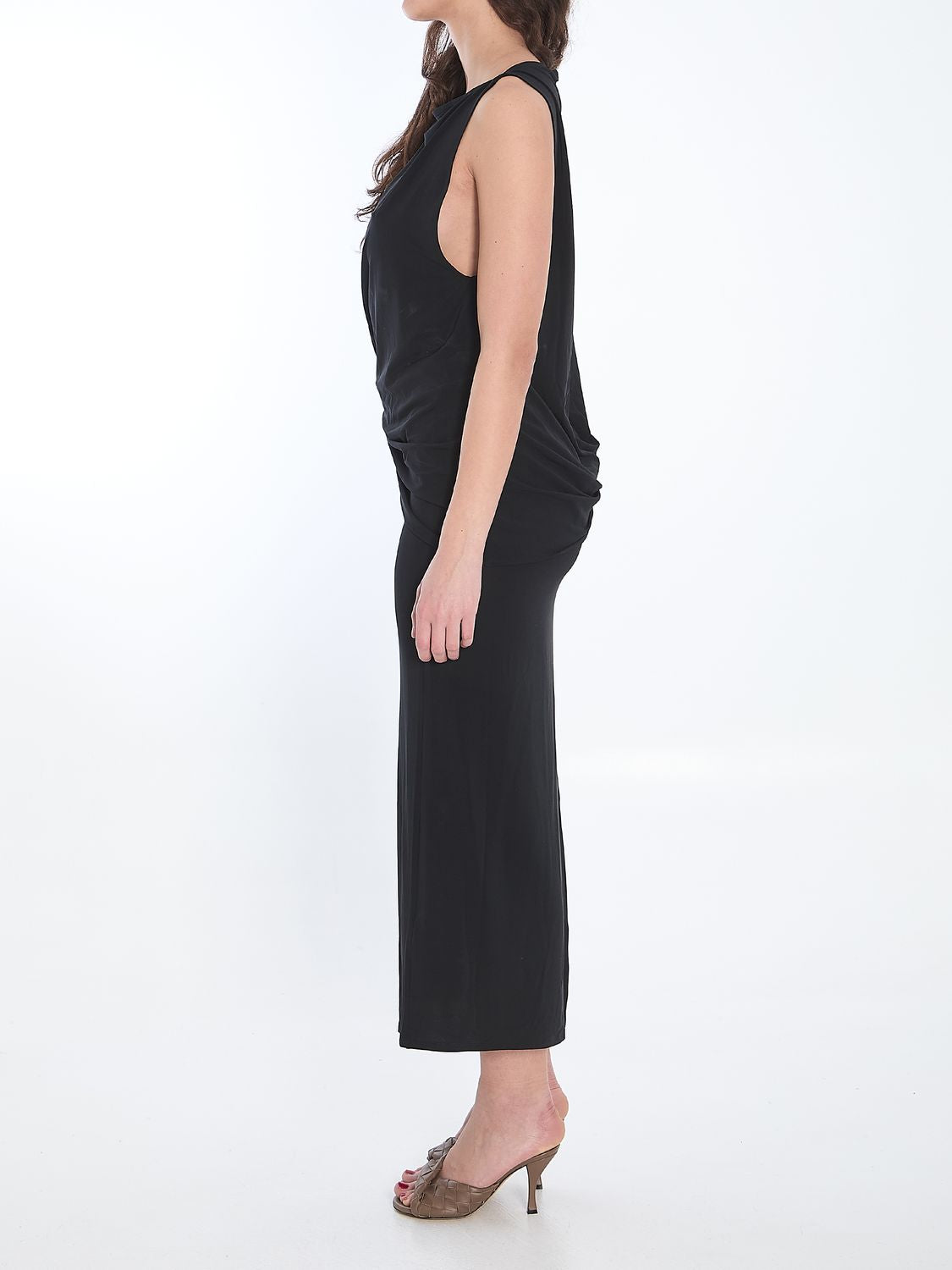 JACQUEMUS Sleeveless Long Peplo Dress - Size S