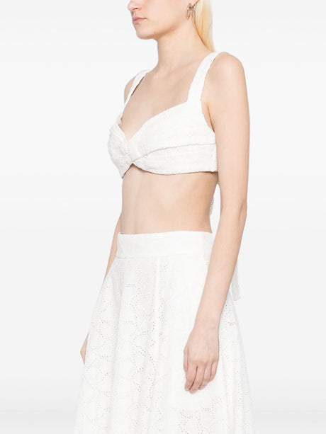 ZIMMERMANN Mini Cotton Bralette with Bow Detailing