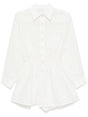 ZIMMERMANN Heart Motif Linen Playsuit