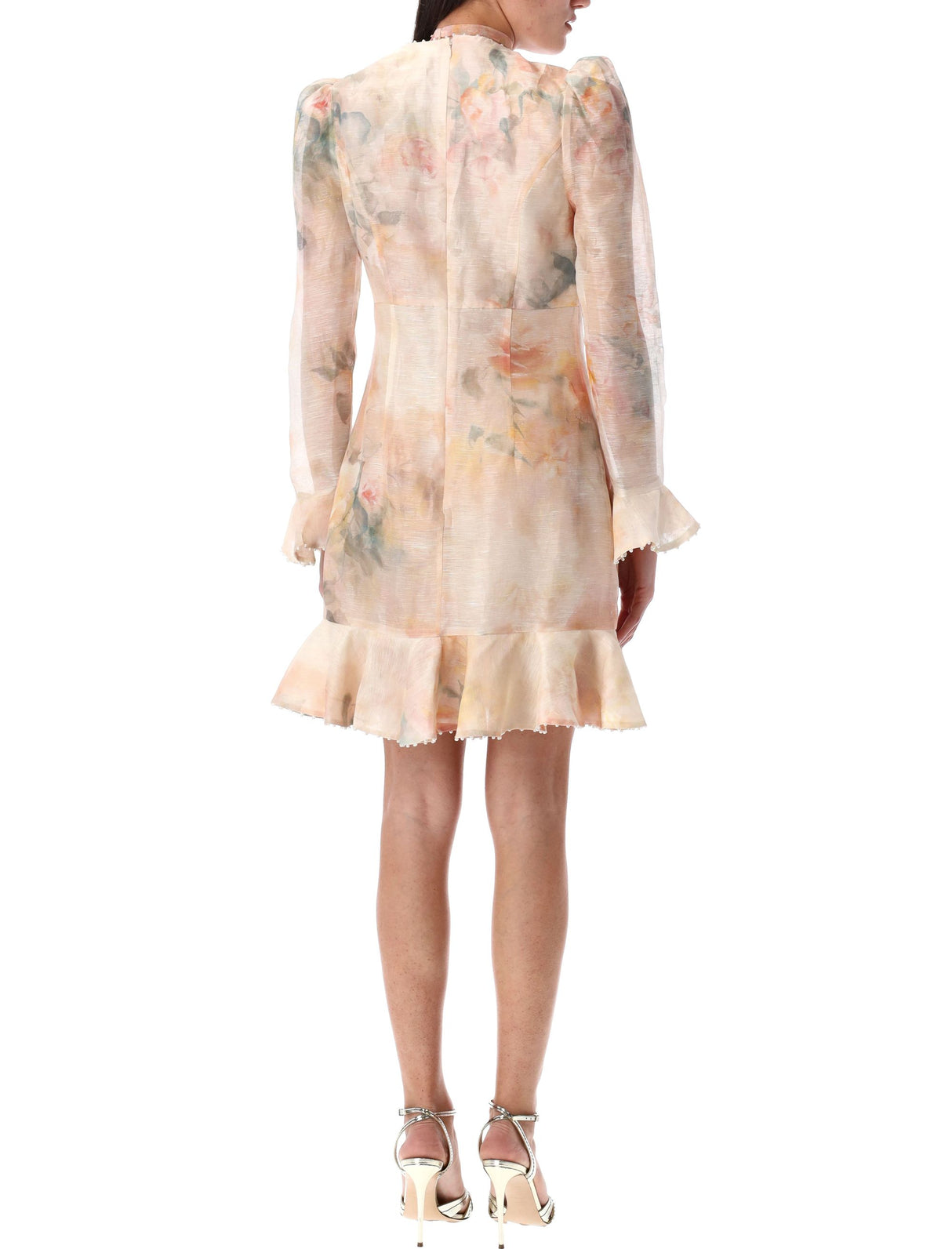 ZIMMERMANN Charming Floral Print Mini Dress