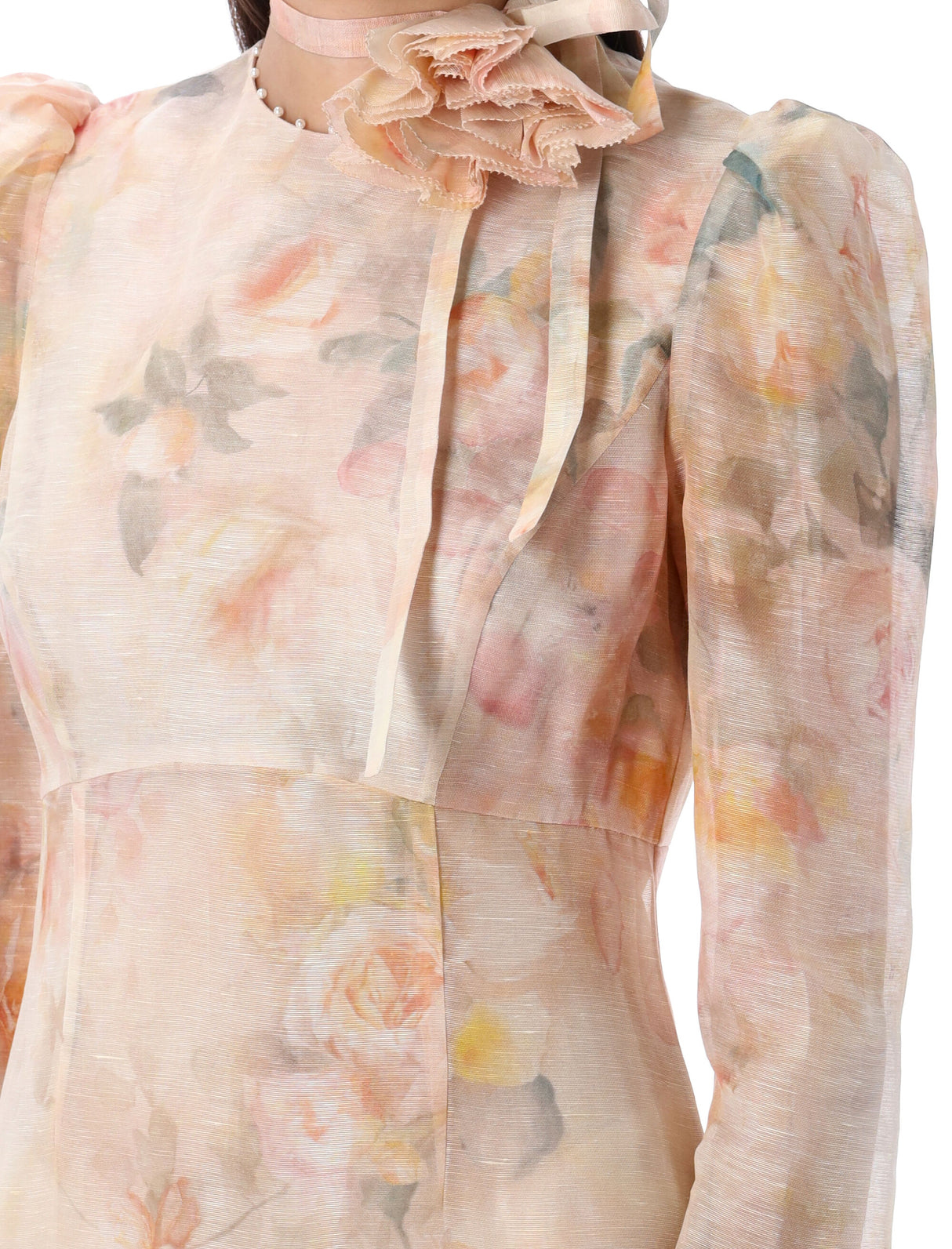 ZIMMERMANN Charming Floral Print Mini Dress