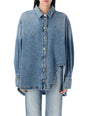 THE ATTICO Oversized Denim Shirt - Size 40