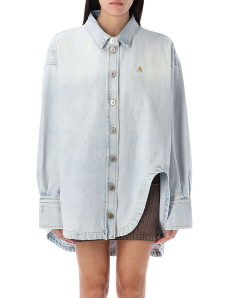 THE ATTICO Oversized Denim Shirt in Size 40