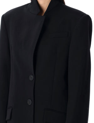 THE ATTICO Relaxed Fit One and a Half Breasted Blazer - Size 40