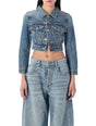 ALEXANDER WANG Mini Shrunken Trucker Denim Jacket