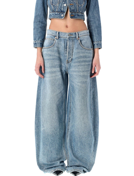 ALEXANDER WANG Oversized Rounded Low Rise Jeans (Size 26)