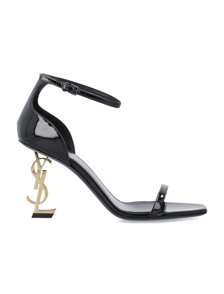 SAINT LAURENT Elegant 85mm Patent Leather Sandals