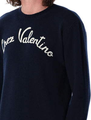 VALENTINO GARAVANI Crew Neck Regular Fit Sweater - Size L