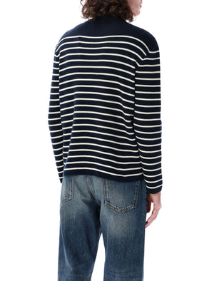 VALENTINO GARAVANI Striped Cotton Sweater - Size L