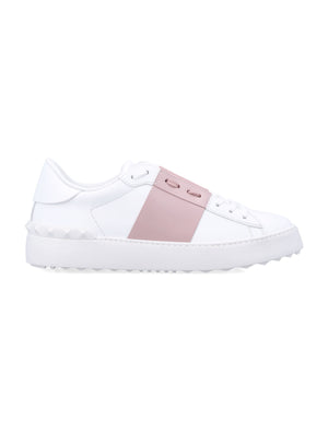 VALENTINO GARAVANI Elegant Leather Sneakers for Women - Open Design