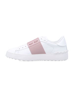 VALENTINO GARAVANI Elegant Leather Sneakers for Women - Open Design