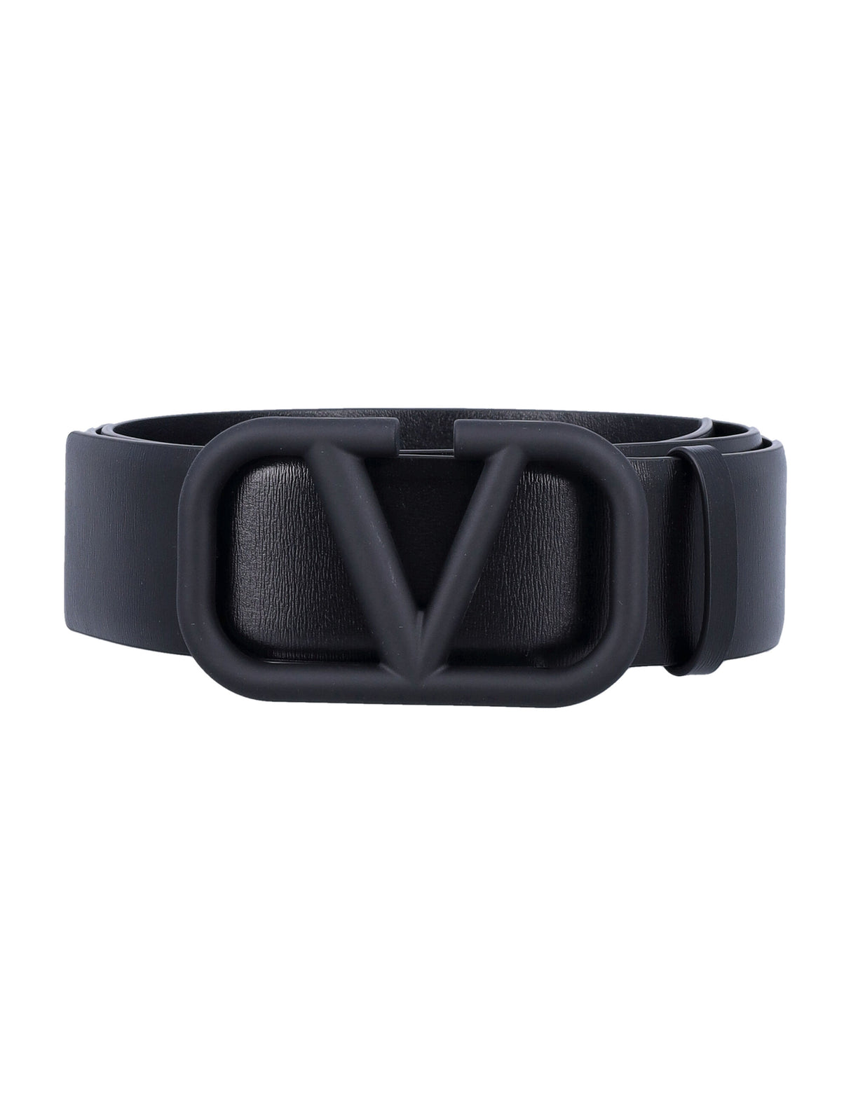 VALENTINO GARAVANI Vlogo Signature Leather Belt - 4 cm Height