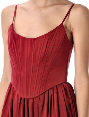 ZIMMERMANN Elegant Corset Midi Dress