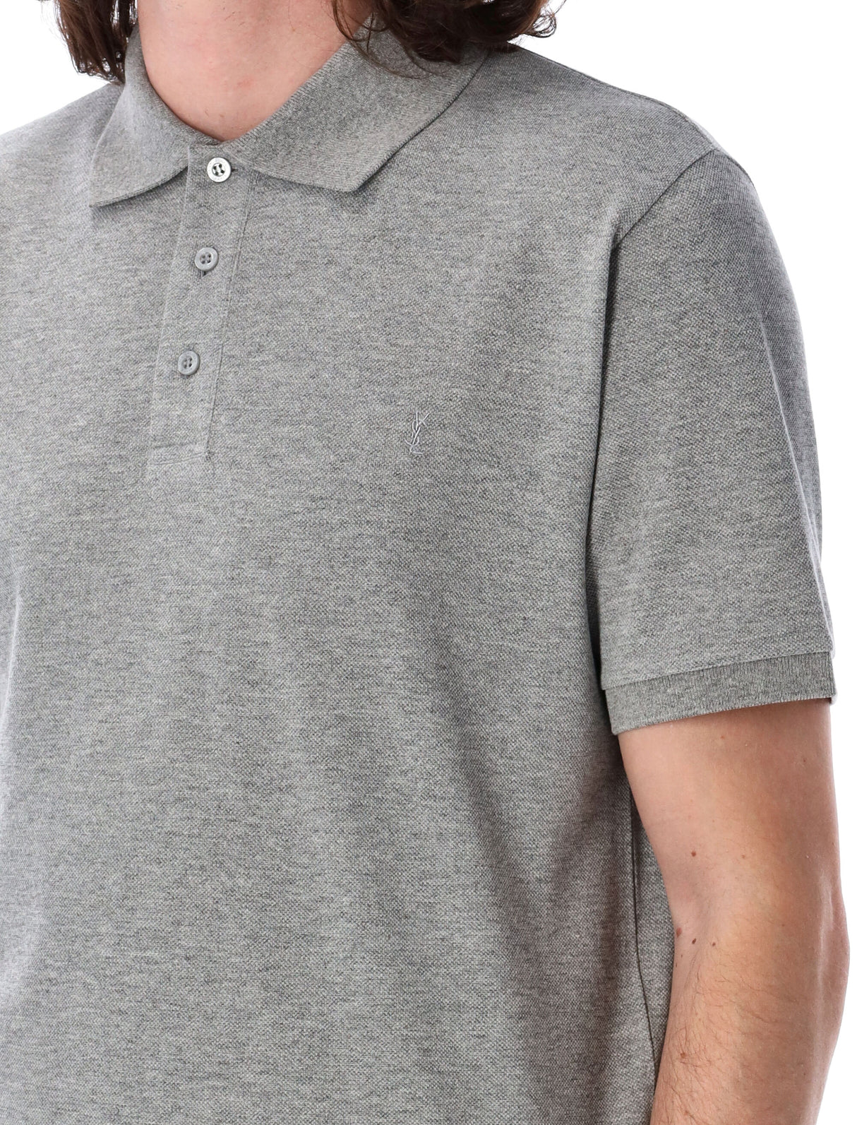 SAINT LAURENT Classic Regular Fit Polo Shirt - Size L