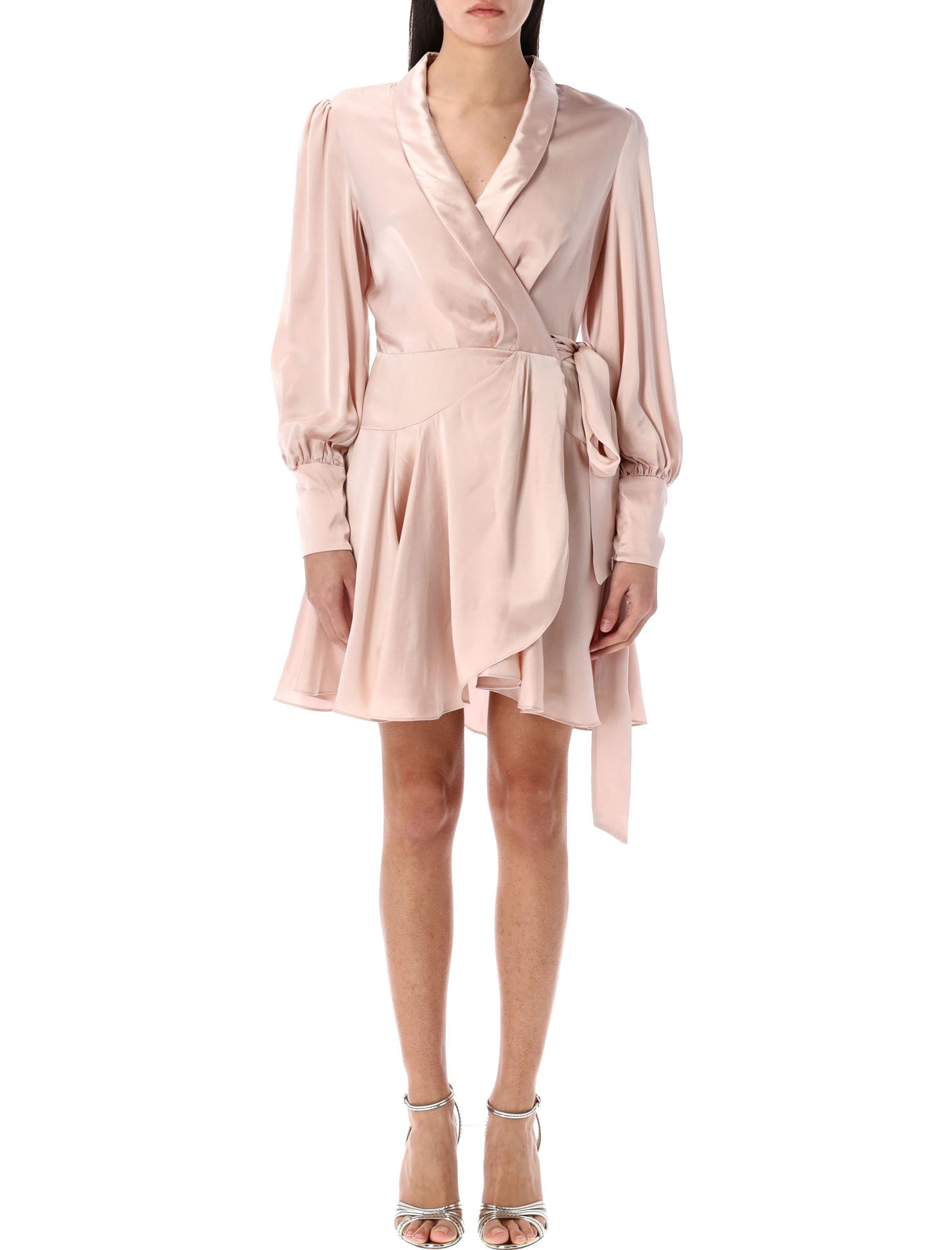 ZIMMERMANN Chic Wrap Mini Dress in Premium Silk - Size 1