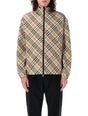 BURBERRY Lightweight Check Twill Jacket for Men - Oversized Fit