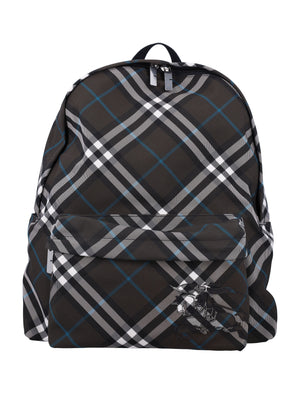 BURBERRY Check Backpack - 41 cm x 35 cm x 14 cm