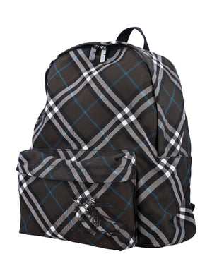 BURBERRY Check Backpack - 41 cm x 35 cm x 14 cm