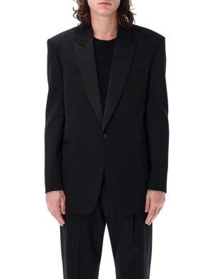 SAINT LAURENT Classic One Button Smoking Jacket for Men