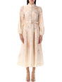 ZIMMERMANN Floral Buttoned Midi Dress