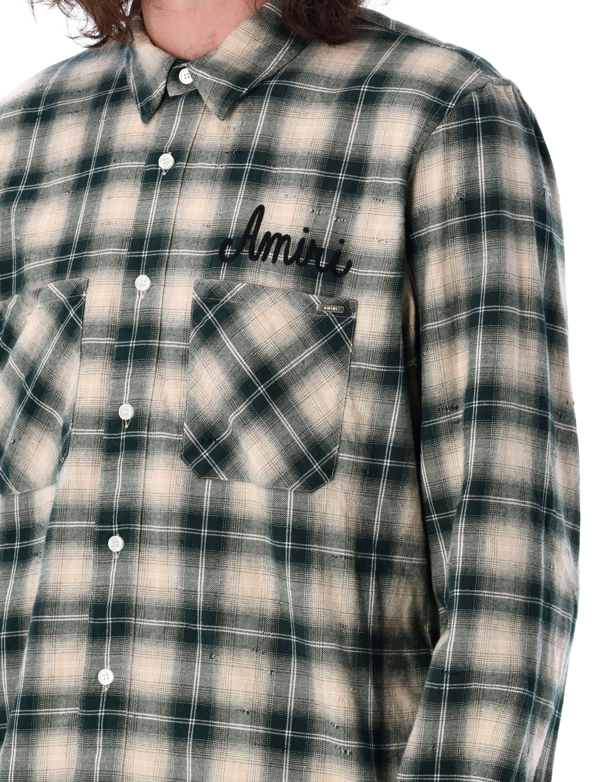 AMIRI Men's Shotgun Flannel Shirt - Size L