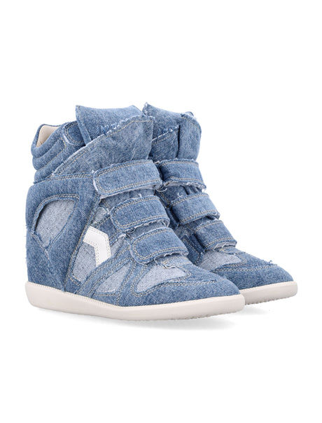 ISABEL MARANT Women's High-Top Sneaker with Hidden Heel - 5 cm Wedge