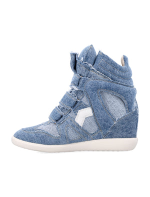 ISABEL MARANT Women's High-Top Sneaker with Hidden Heel - 5 cm Wedge