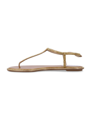 RENE CAOVILLA Mini Crystal-Embellished Thong Sandals