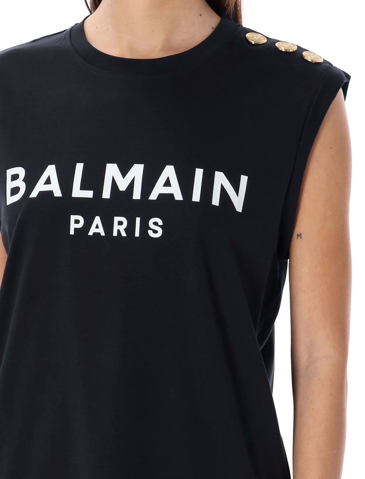 BALMAIN Women's 3-Button Tank Top