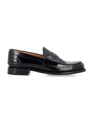 CHURCH'S Polished Fumè Loafer with Comfortable Support - Women's Size 5