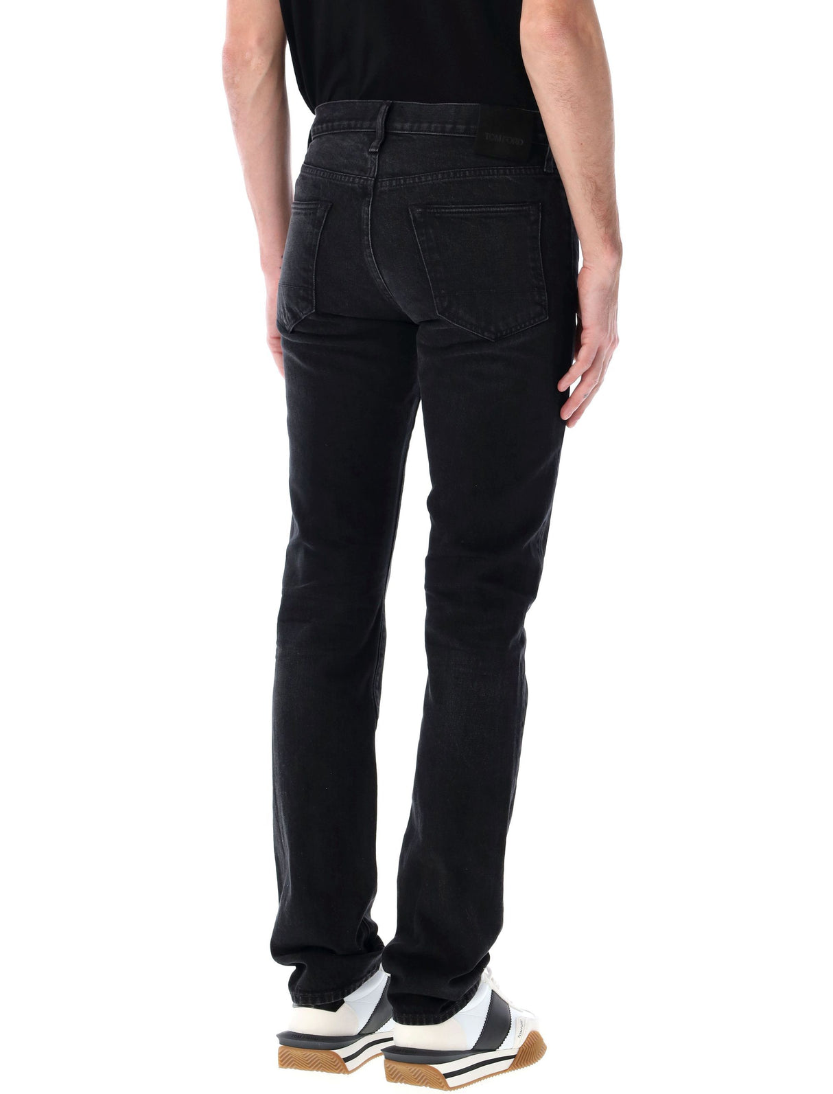 TOM FORD Repaired Denim Pants - Straight Fit, Size 32