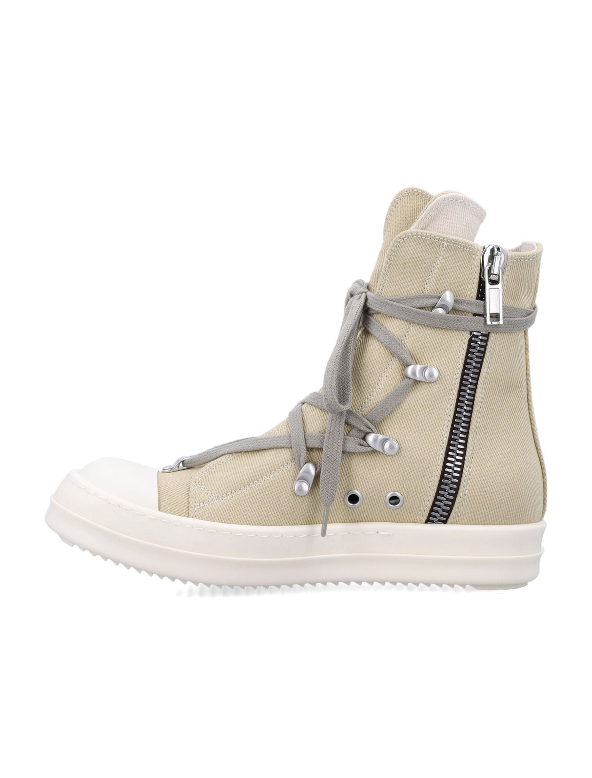 RICK OWENS Above Ankle Women's Sneakers with Exaggerated Tongue