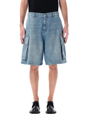 JW ANDERSON Cargo Denim Shorts - Mid Rise, Wide Leg