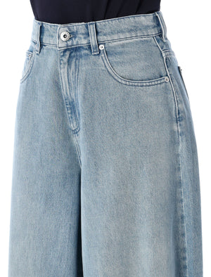 JW ANDERSON Mid-Rise Buckled Cuff Wide Leg Jeans - Size 26